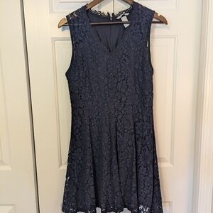Medium blue lace dress